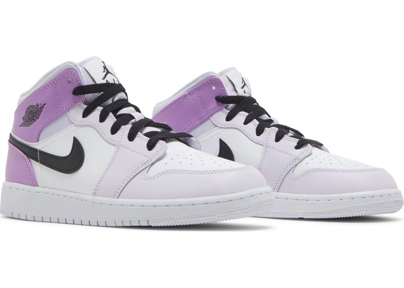 jordan 1 mid fire pink barely grape